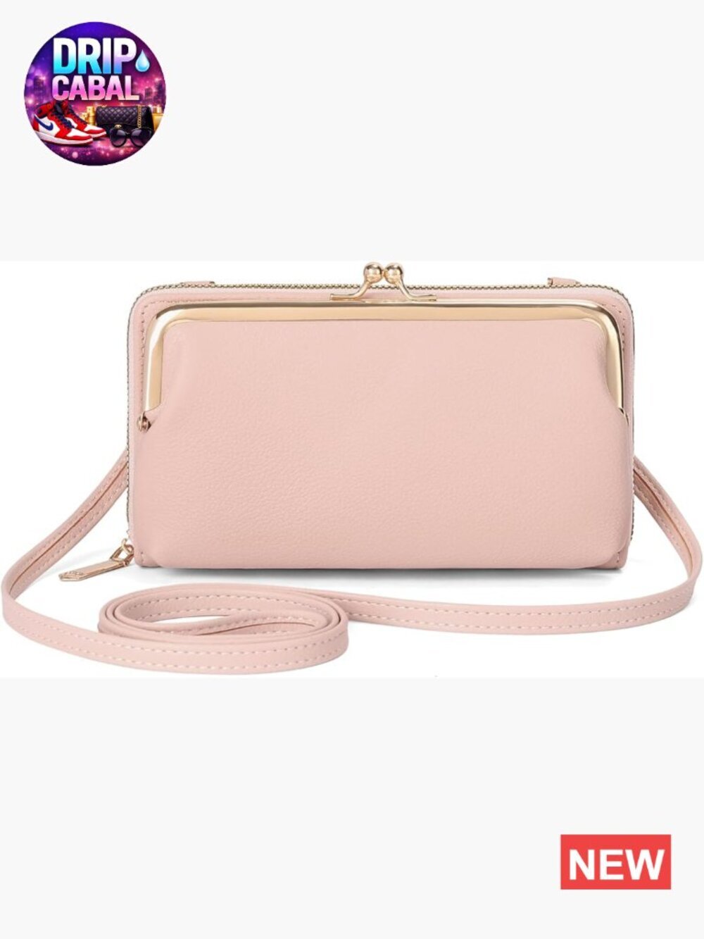 Mini Crossbody Bag Vegan Leather Shoulder Handbag Wallet with Card Slots